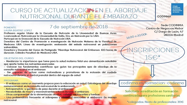 CURSO DE ACTUALIZACION EN EL ABORDAJE NUTRICIONAL DURANTE 1