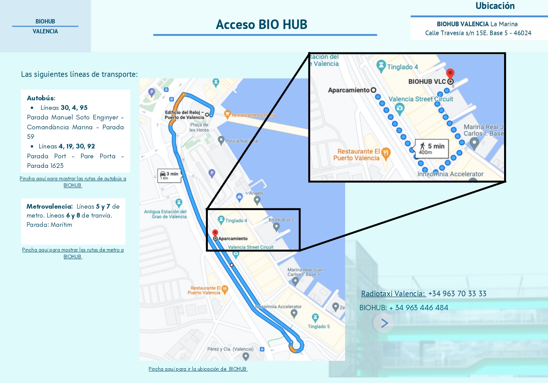 COMO LLEGAR BIOHUB