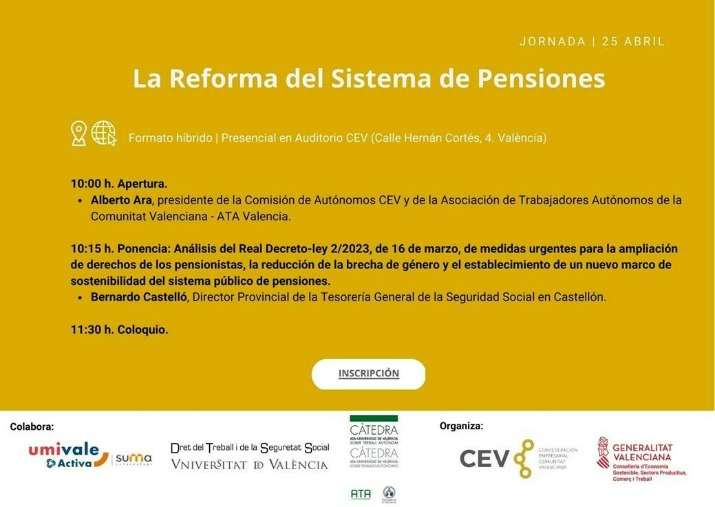 Jornada La reforma Sistema de Pensiones 2023