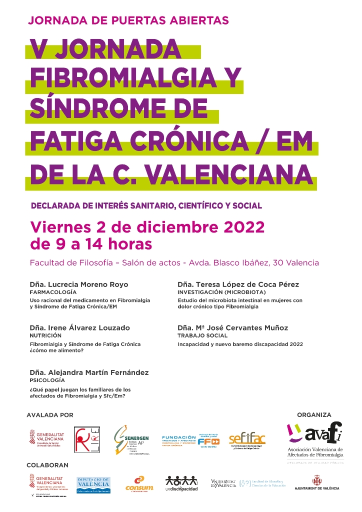 V Jornada de Fibromialgia y SFCEM de la CV