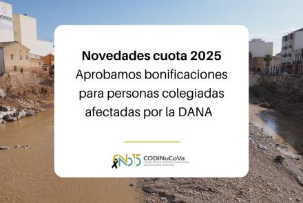 novedades bonificaciones cuota DANA codinucova